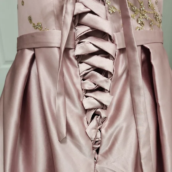 Elegant Strapless Pink Gown - Picture 7 of 13